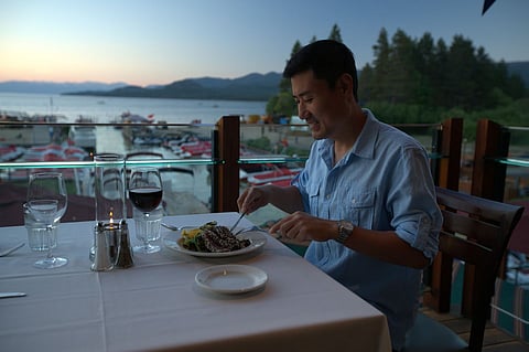 Riva Grill's at sunset